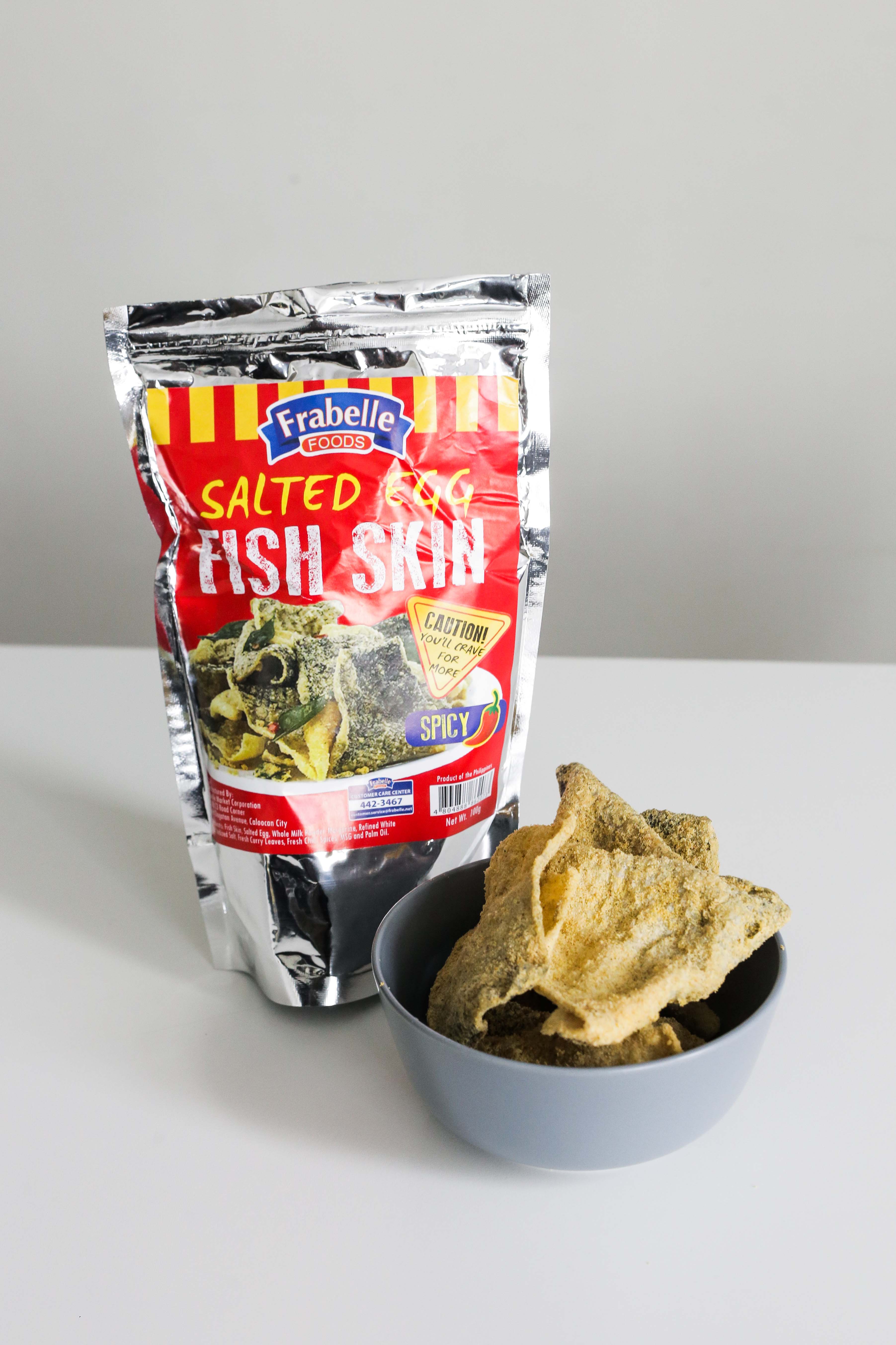 A seafood company just made salted egg fish skin available