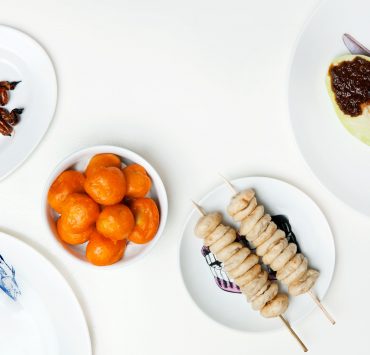 filipino street food isaw kwek kwek fishball mangga