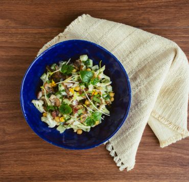 nolisoli eats recipe cauliflower salad yogurt chickpea