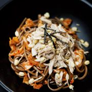 nolisoli eats recipe kimchi and chicken soba noodles