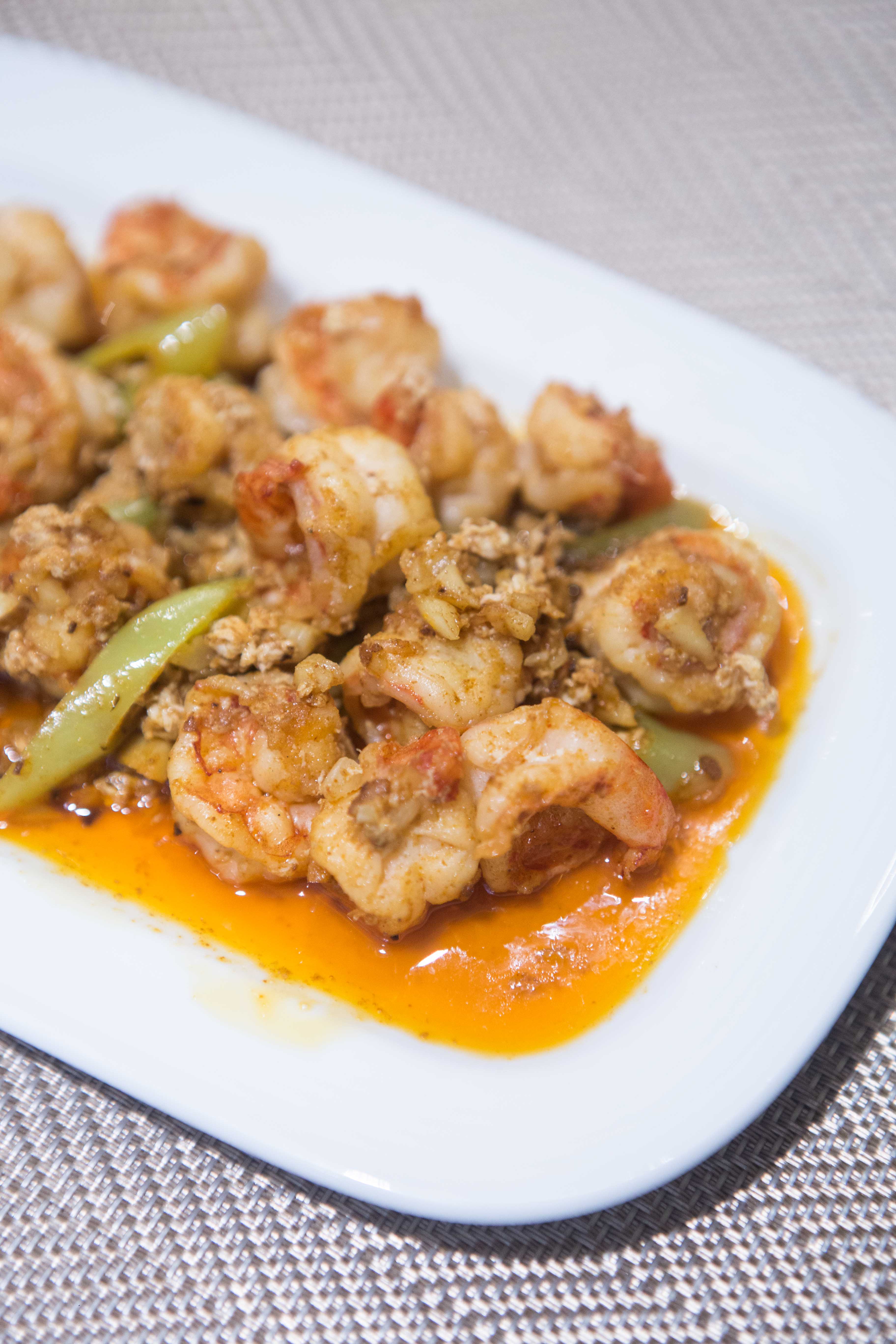 The spicy Gambas Al Ajillo is one of Floating Island’s all-time favorites.