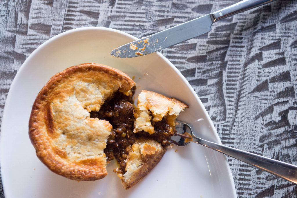 Classic steak pie.