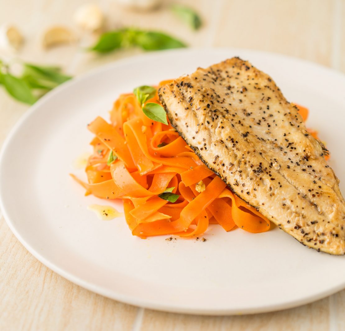 noli eats recipe trout carrot tagliatelle