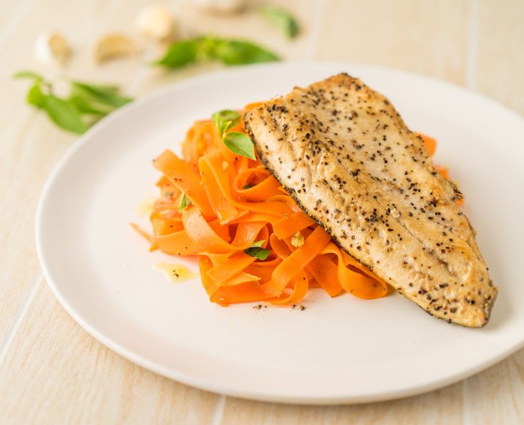 noli eats recipe trout carrot tagliatelle
