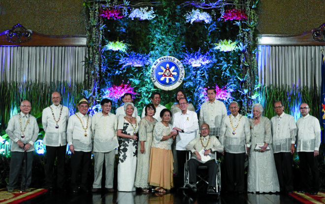 The most recent set of national artists were recognized in 2016. Photo courtesy of Inquirer.net/