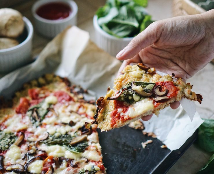 nolisoli recipe low carb mushroom cauliflower pizza