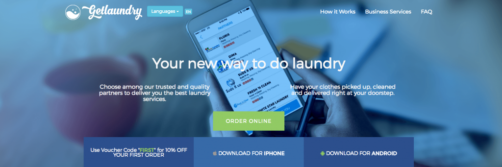 nolisoli be fixture app services getlaundry