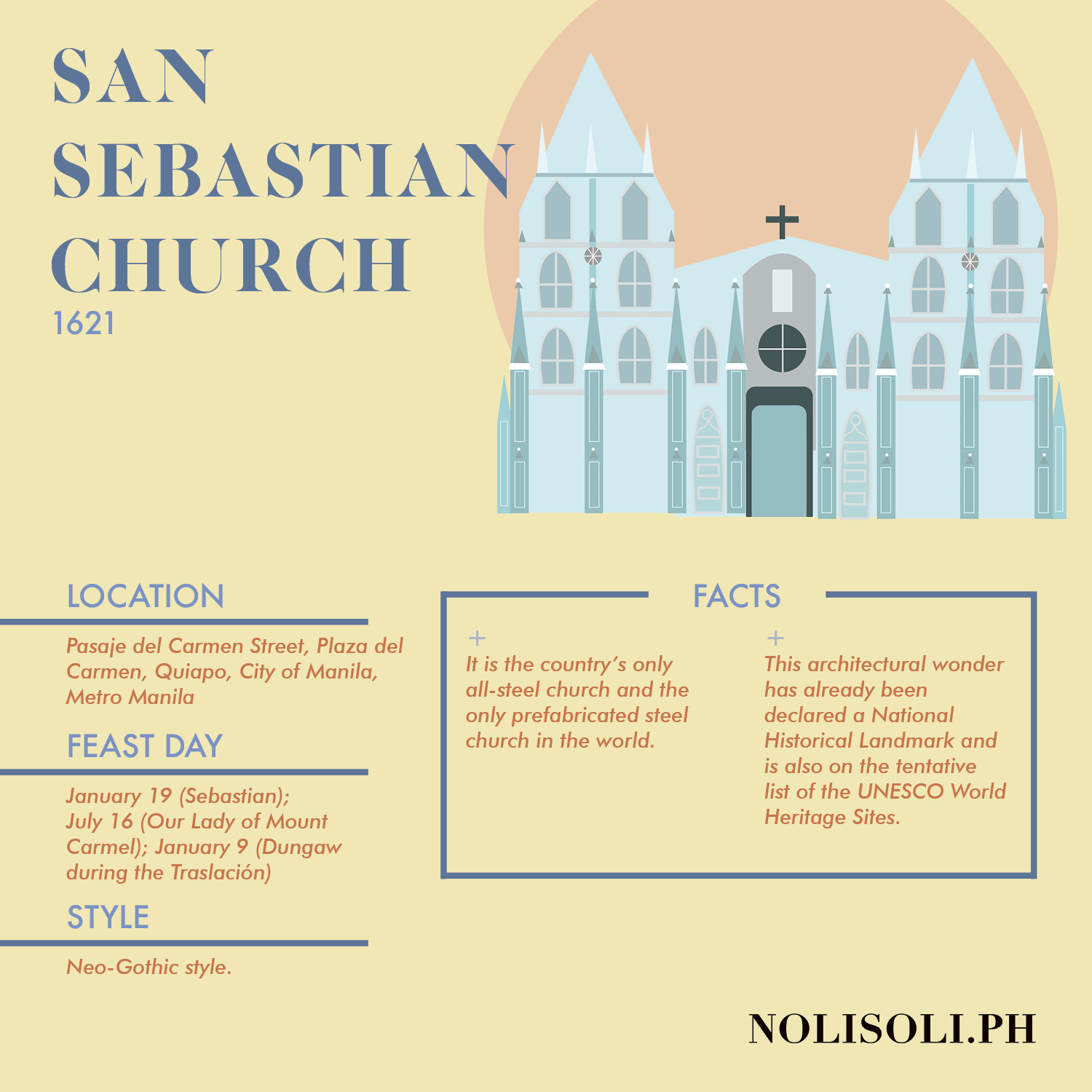 nolisoli visita iglesia churches san sebastian