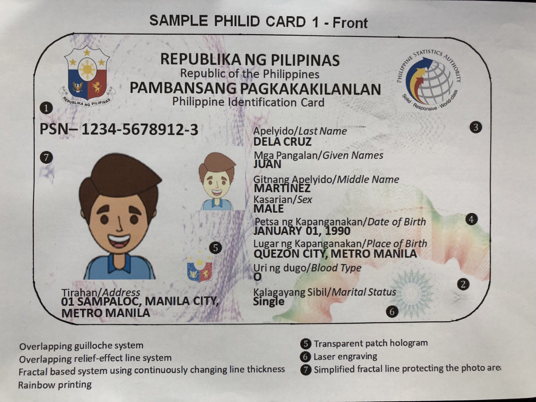 LOOK: the first sample of the new PhilSys ID - NOLISOLI