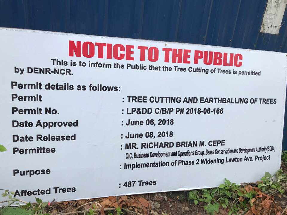 08540 permit to cut the trees