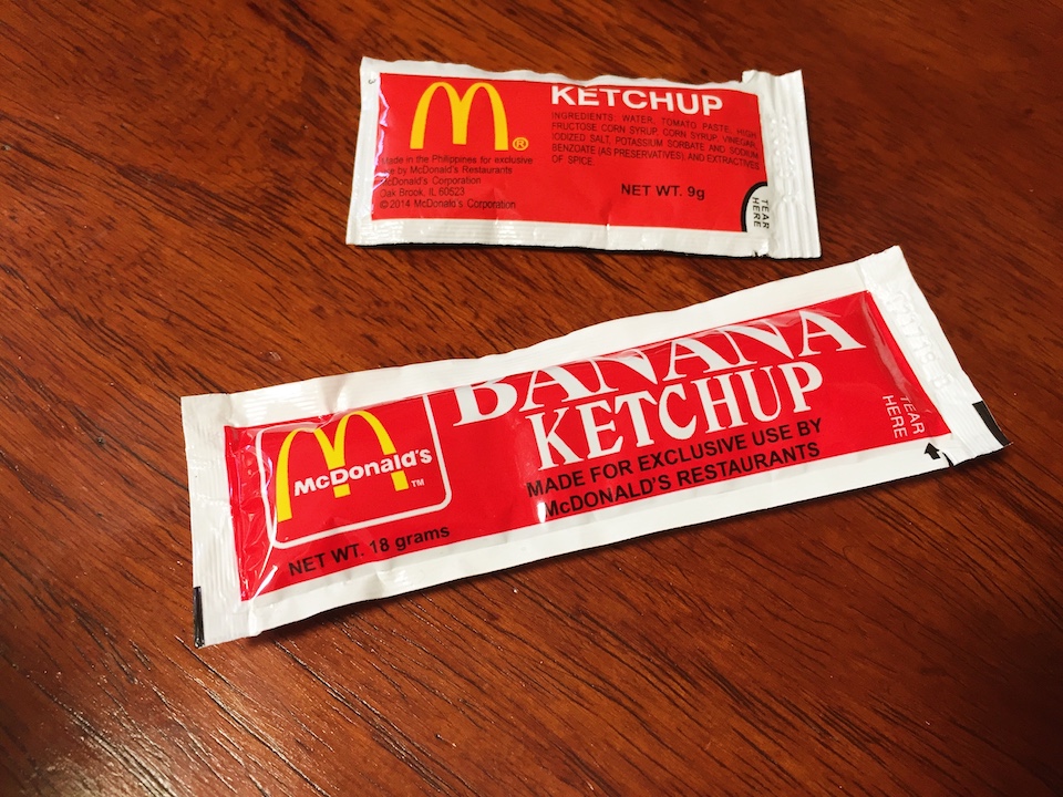 mcdonalds banana ketchup