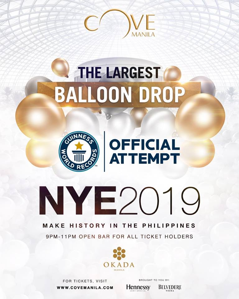 cove manila balloon drop