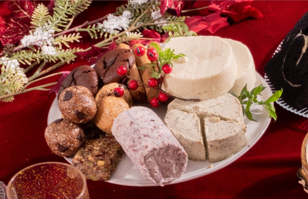 nolisoli alternative noche buena spread roast turkey healthy vegan cheese sausages inanutshell