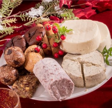 nolisoli alternative noche buena spread roast turkey healthy vegan cheese sausages inanutshell