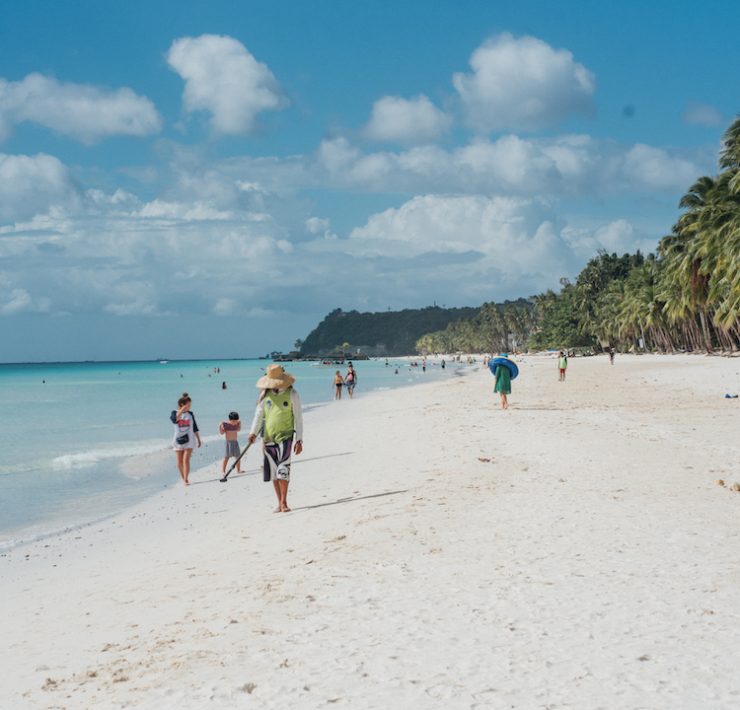 boracay beach people