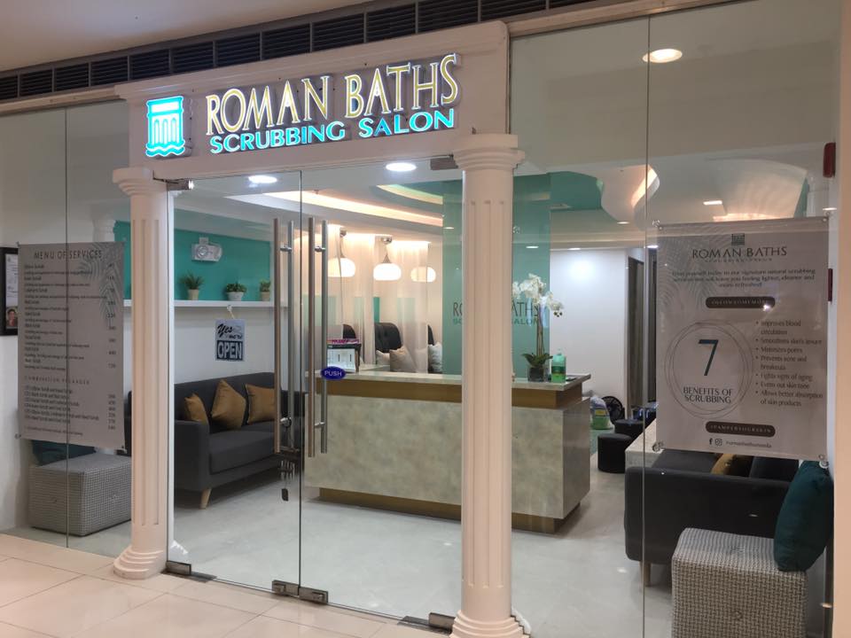 roman baths scrubbing salon