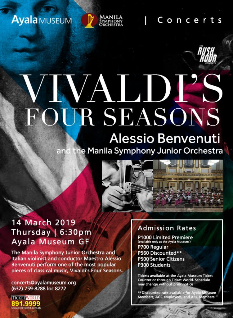 vivaldi four seasons ayala museum rush hour concert