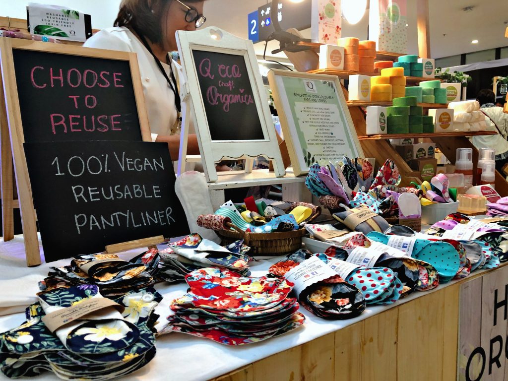 happy organics, reusable pantyliners, pasig handcrafted products