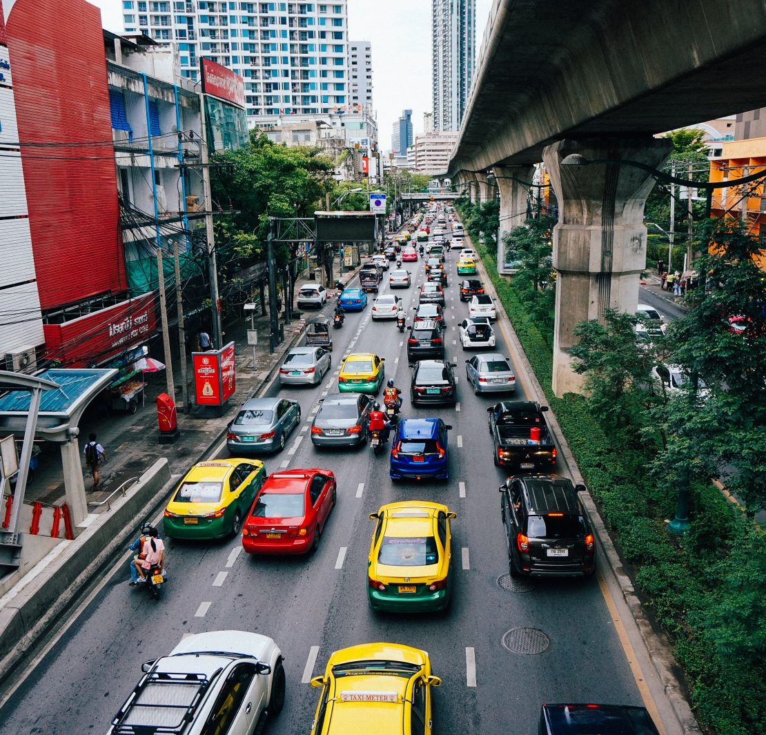 road traffic, cars on highway