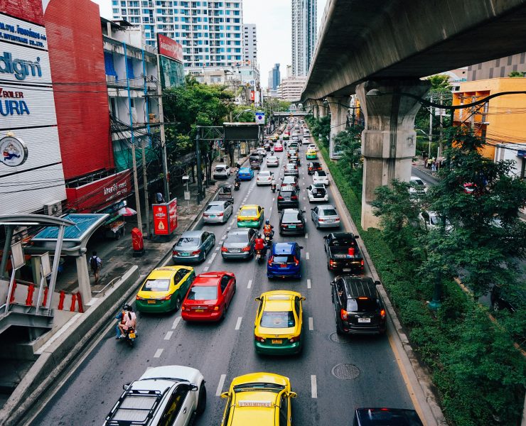 road traffic, cars on highway
