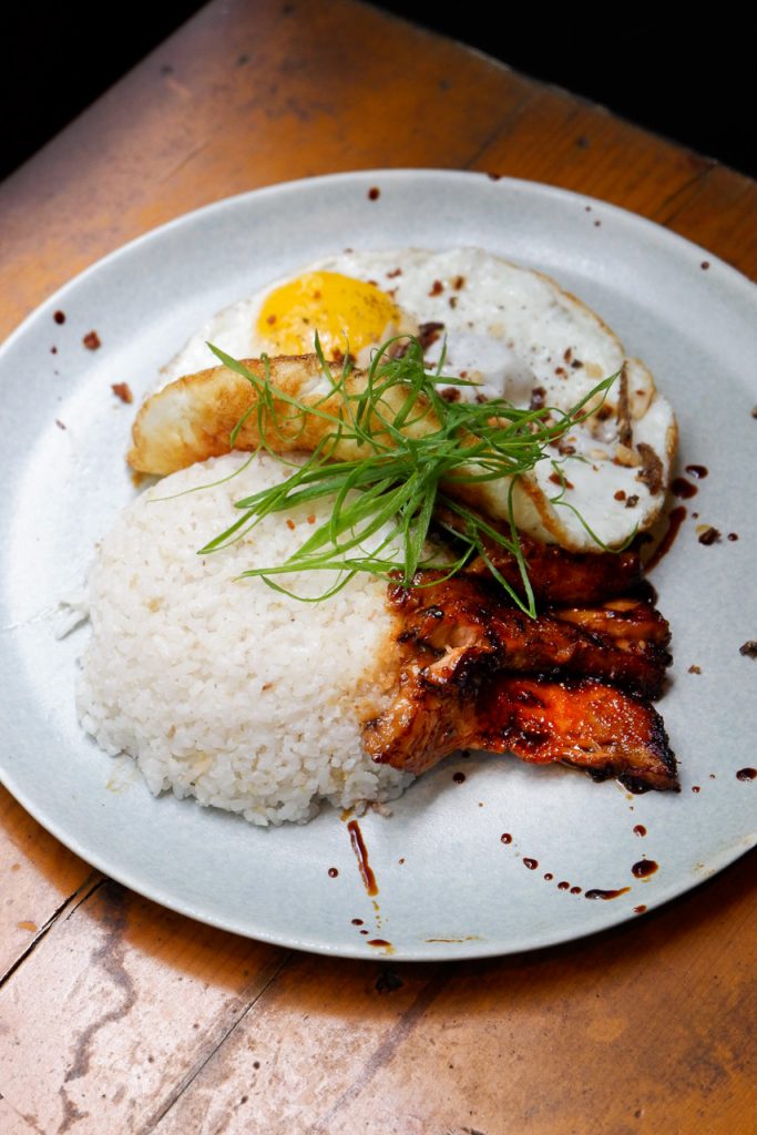 glazed pork nasi lemak