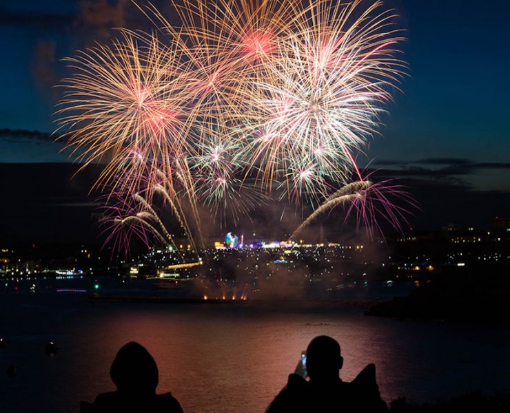 new year, fire works