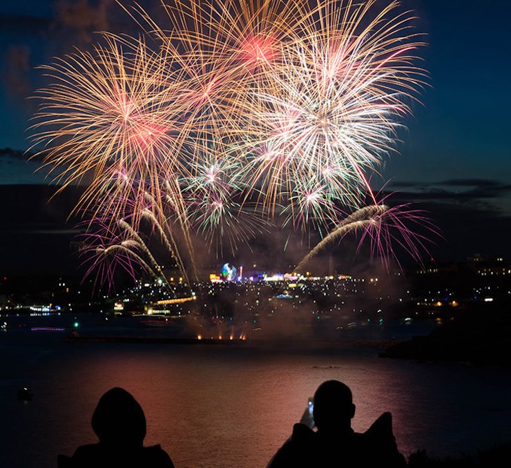 new year, fire works