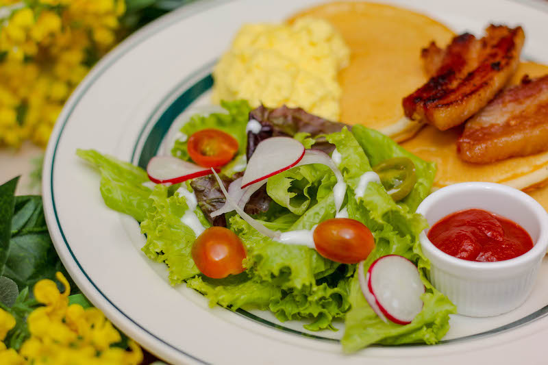 Gram Pancakes Philippines Bacon and Scrambled eggs 