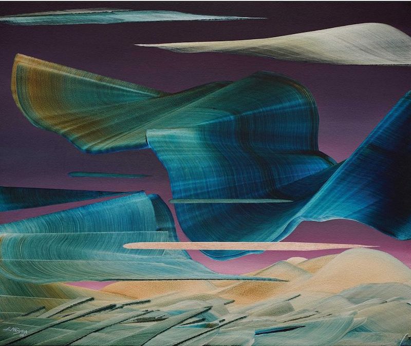 Justin Nuyda, “Search Mindscape: Michelli,” 2020, oil on canvas