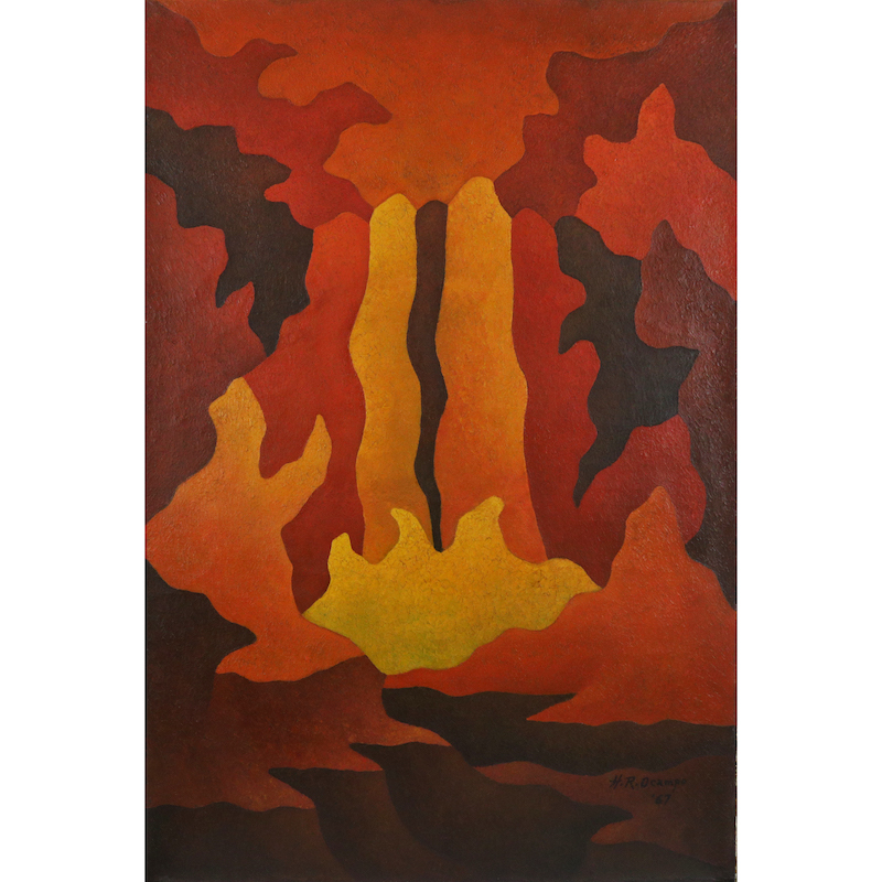 H.R. Ocampo, “Gemini,” 1967, oil on canvas