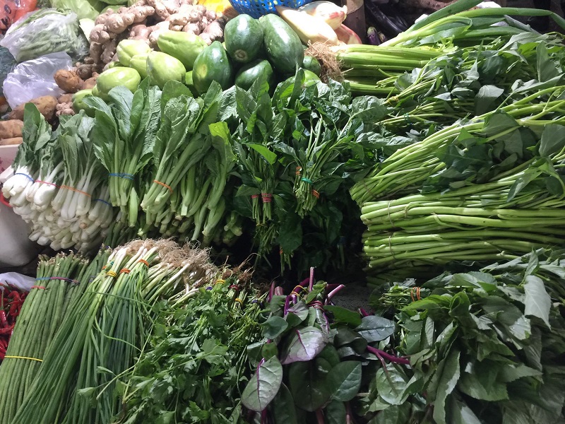 vegetable kangkong alugbati palengke market