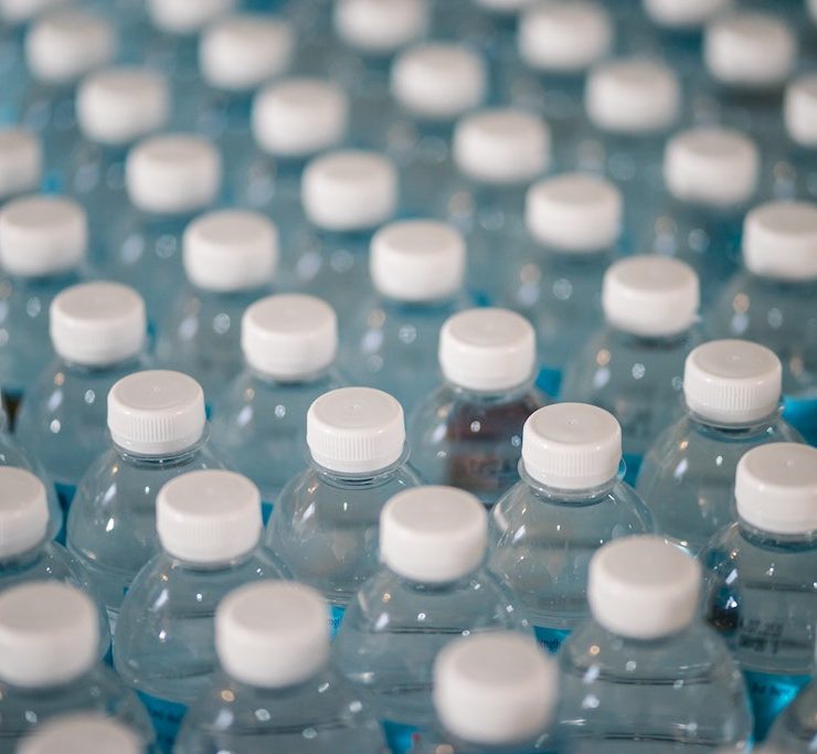 plastic water bottles