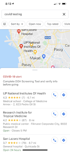DOTR's free hospital shuttle services is now on Google maps