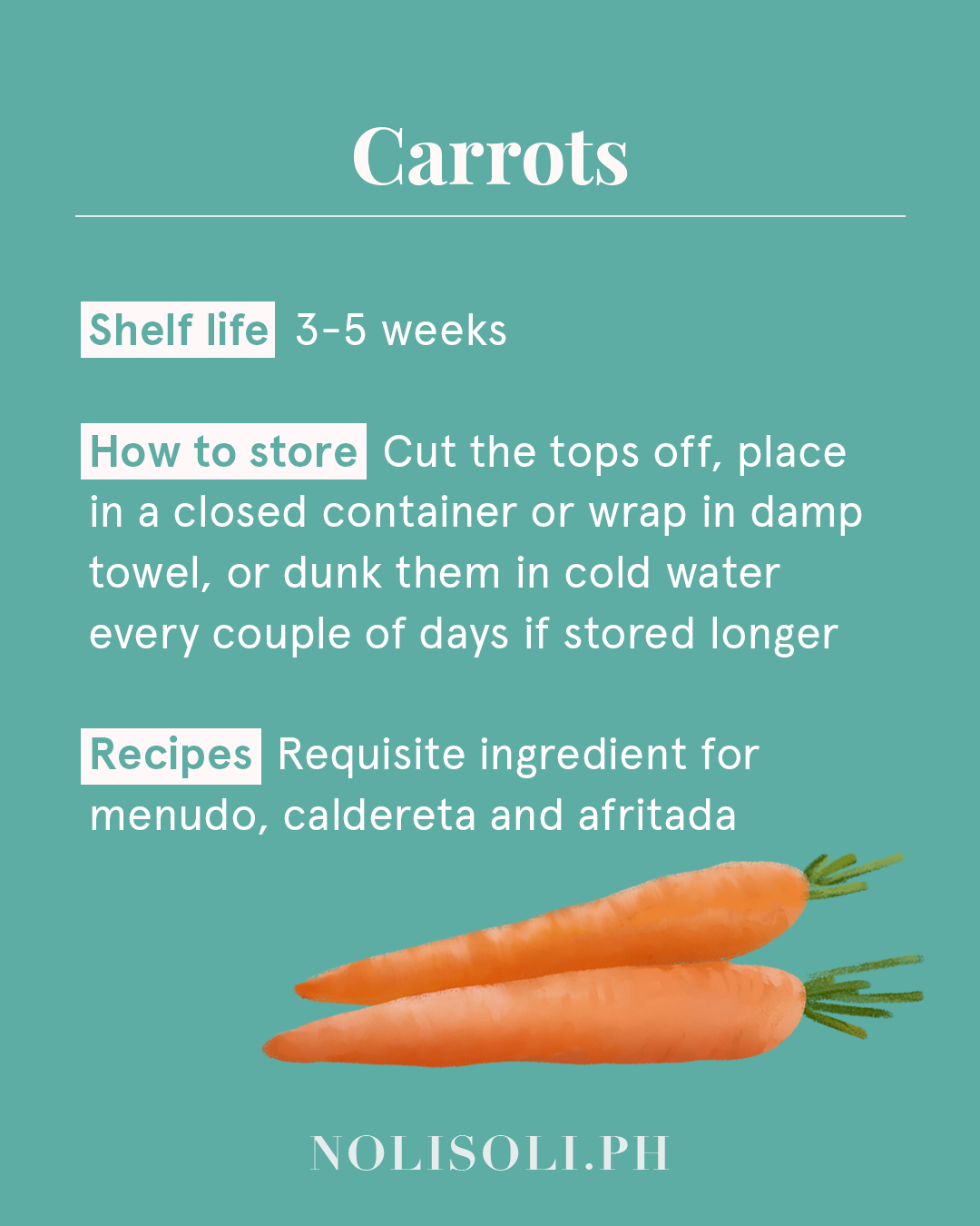 vegetable shelf life