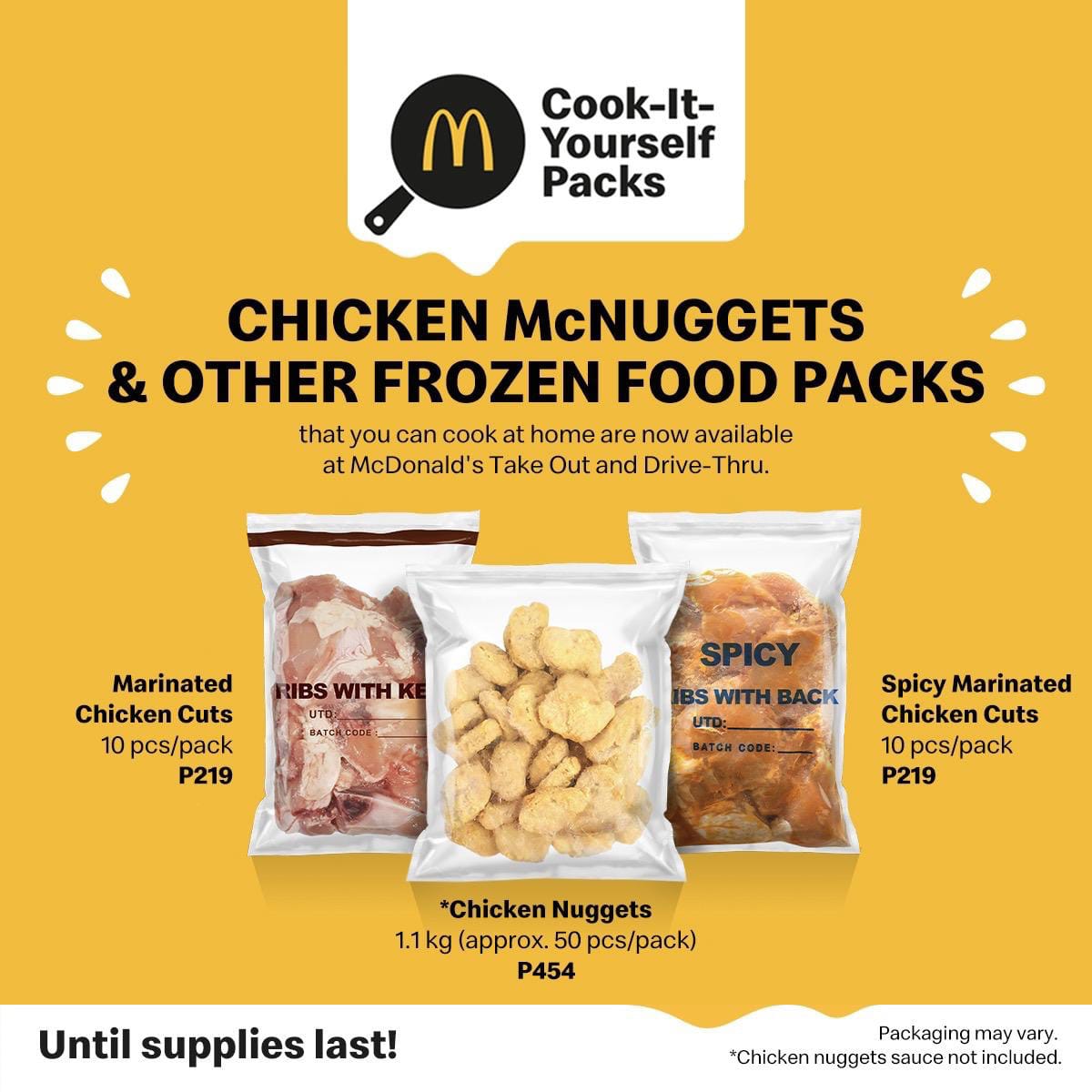 mcdo chicken mcnuggets takeout