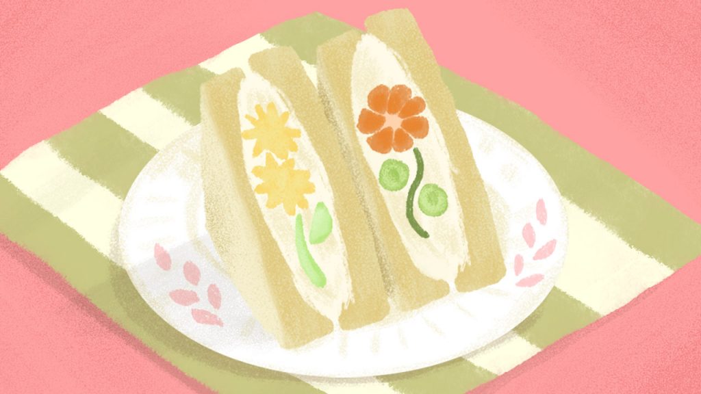 Biscuit Sandwich Cute Anime Humanized Cartoon Food - Stock Illustration  [29158220] - PIXTA