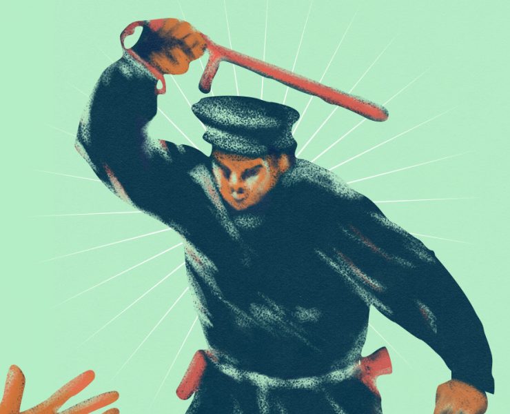 police brutality illustration