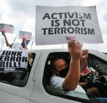 junk terror bill protest