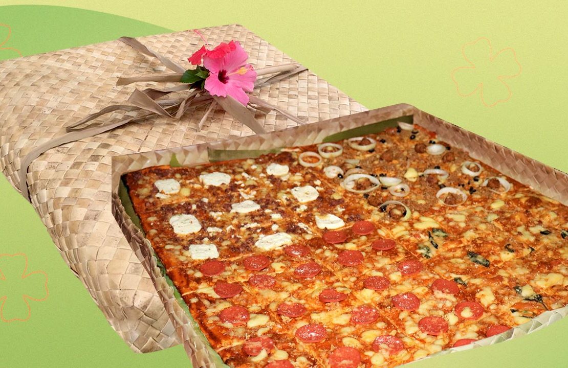 pizza handwoven packaging