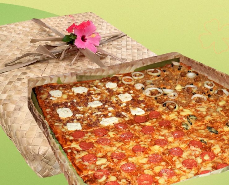 pizza handwoven packaging