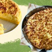 lemon pudding cake ricotta crumble