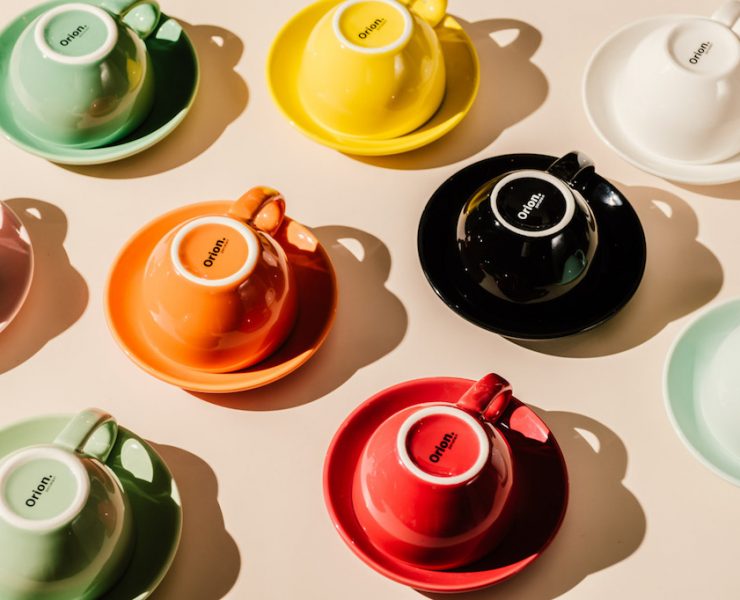 orion coffee cups in different colors