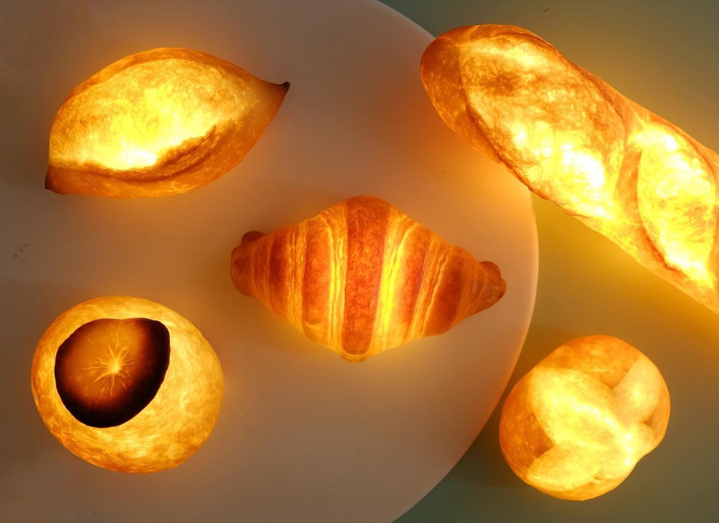 Japanese Artist Turns Old Croissants Into $88 Bread Lamps