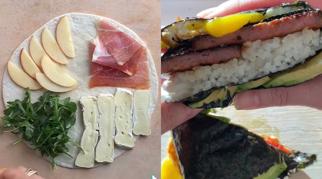 SUSHI WRAP HACK!!!, Tiktok Tortilla Wrap Sushi Version