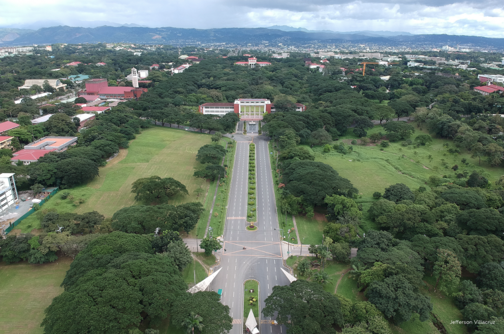 up diliman aerial view