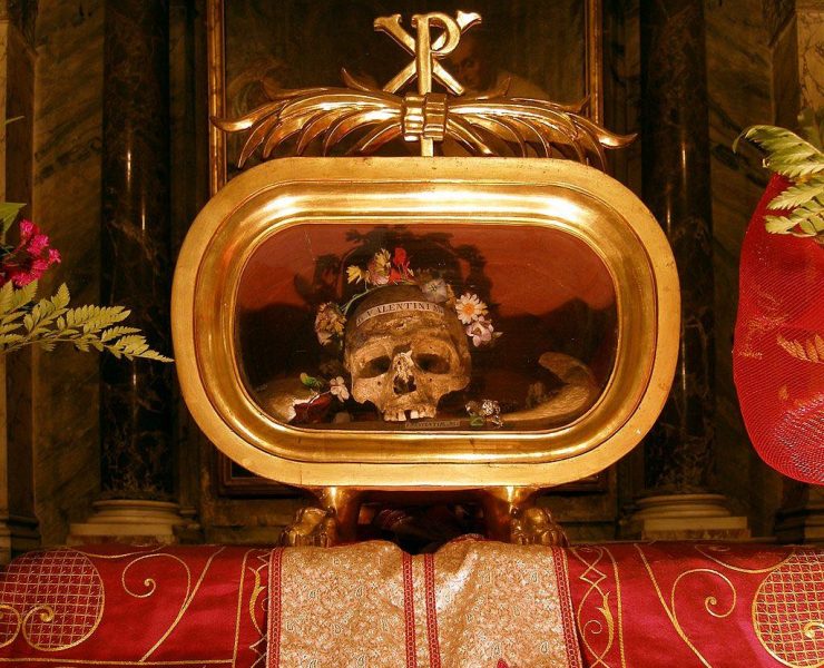 Valentine's Day Origins St. Valentine's Skull Wikicommons header nolisoliph