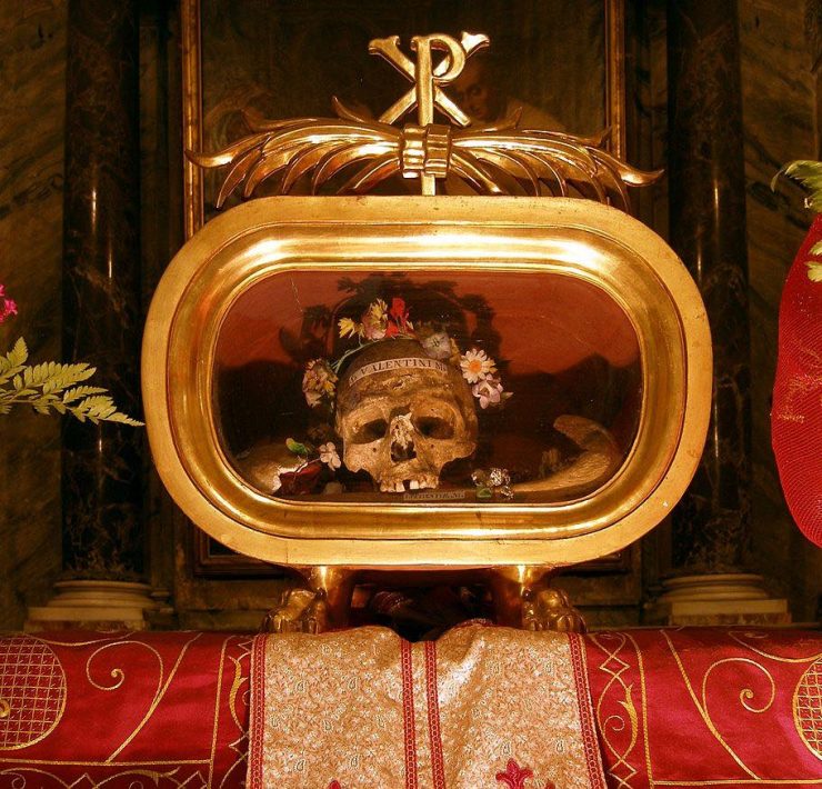 Valentine's Day Origins St. Valentine's Skull Wikicommons header nolisoliph