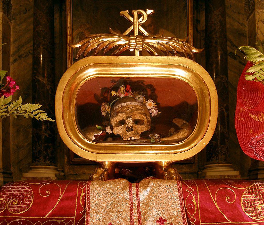 Valentine's Day Origins St. Valentine's Skull Wikicommons header nolisoliph