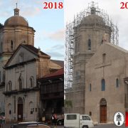 bauan church facade under construction