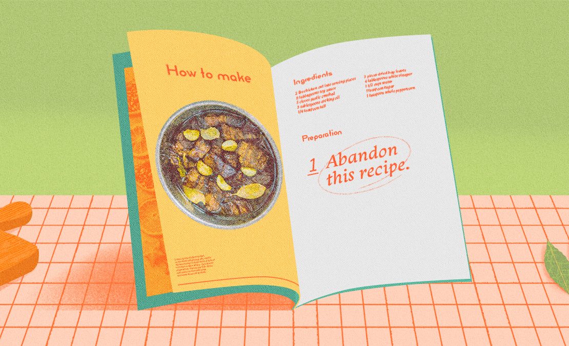 cookbook with recipes